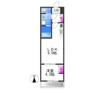 H−maison大蓮北【3階】の間取り