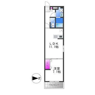 グランパシフィック生野東【1階】の間取り