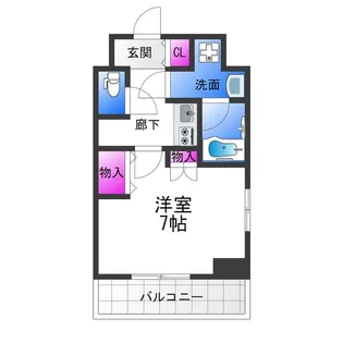 ファビラスコート巽東【3階】の間取り