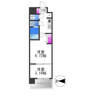 AELL OSAKA EAST【11階】の間取り