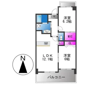 マルーン平野【5階】の間取り