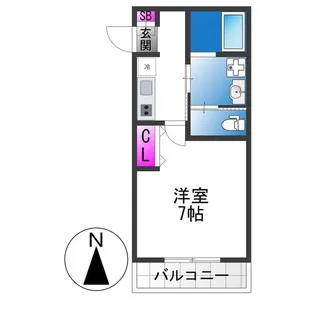 INOVE吉松EAST【1階】の間取り