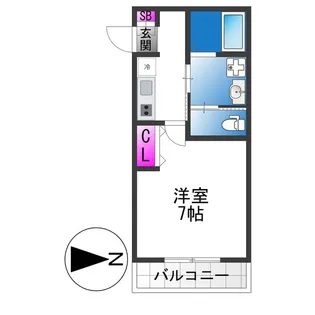 INOVE吉松EAST【2階】の間取り