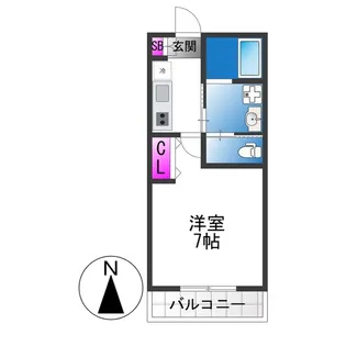 INOVE吉松WEST【3階】の間取り