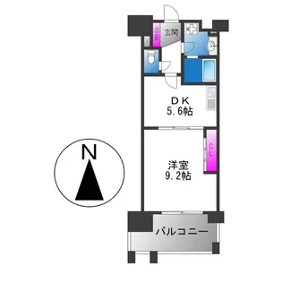 布施ハイライン【5階】の間取り