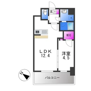 ソルテラスOSAKA EAST GATE【2階】の間取り
