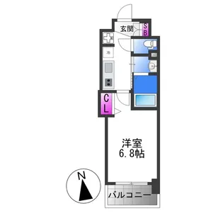 Luxe深江橋Ⅱ【10階】の間取り