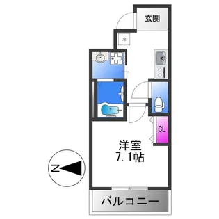 フジパレス長田ノース【3階】の間取り