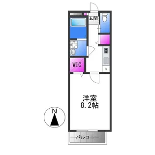 サニーコート花園【1階】の間取り
