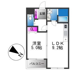 セレニティ加美南A棟【3階】の間取り