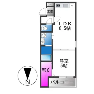 フジパレス花園中央公園南Ⅰ番館【3階】の間取り