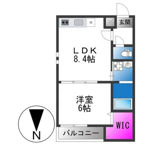 フジパレス花園中央公園南Ⅰ番館【1階】の間取り