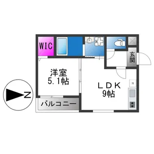 フジパレス花園中央公園南Ⅱ番館【3階】の間取り