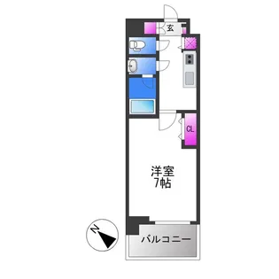 ソルテラスOSAKA EAST GATE【13階】の間取り