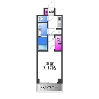 S−RESIDENCE高井田central【4階】の間取り