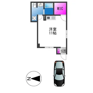 高井田本通アパート【1階】の間取り
