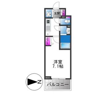 Cion Osaka East Gate【12階】の間取り