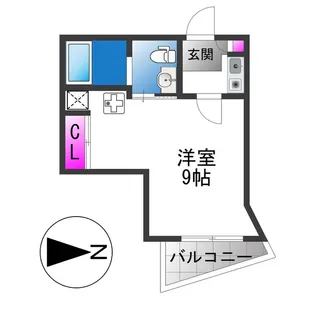 アドバンス俊徳【2階】の間取り
