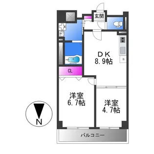 リアライズ今里南【5階】の間取り