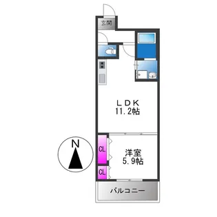 フジパレス教興寺三丁目Ⅱ【1階】の間取り