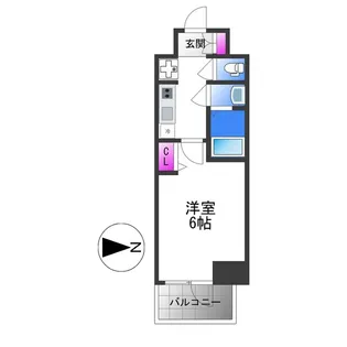 プレサンス新深江ディレット【2階】の間取り