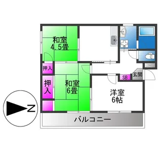 永和ハイツ【3階】の間取り