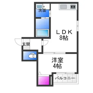 パロス衣摺クリアス【2階】の間取り