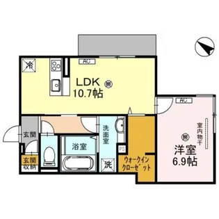 レジデンス藤戸【3階】の間取り