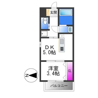 REGIES近大SouthⅡ【1階】の間取り