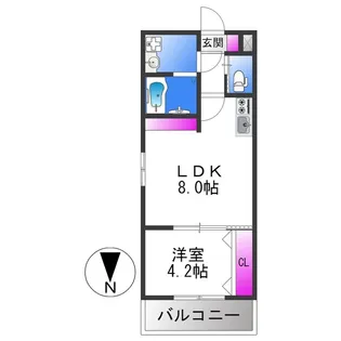 H−maison大蓮南Ⅰ【3階】の間取り