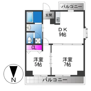 エリットハイツ【1階】の間取り