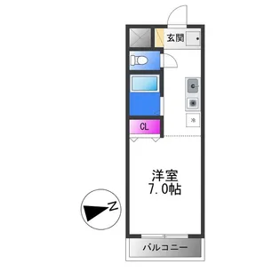 SANTO LALUZ CHODO【2階】の間取り