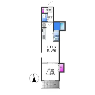 F asecia Rad【2階】の間取り