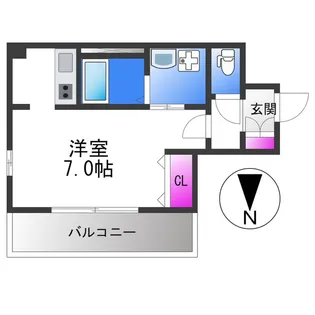 ルミエール平野【4階】の間取り