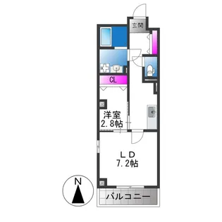アルム久宝寺【2階】の間取り