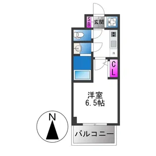 ARCOBALENO OSAKA FUSE【9階】の間取り