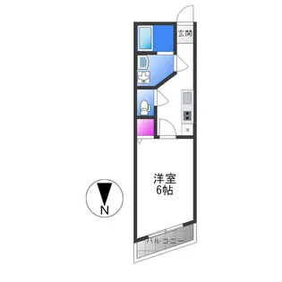 アウラ新深江【8階】の間取り