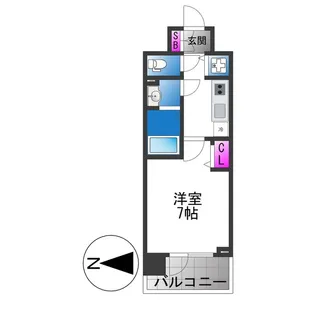 Cion Osaka East Gate【2階】の間取り