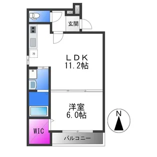 フジパレス花園Ⅱ番館【3階】の間取り