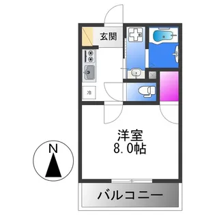 KTIレジデンス若江岩田【2階】の間取り