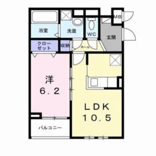 ロイヤルメゾン北巽 Ⅰ【3階】の間取り