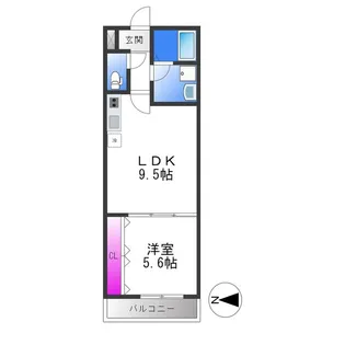 アート長瀬A【2階】の間取り