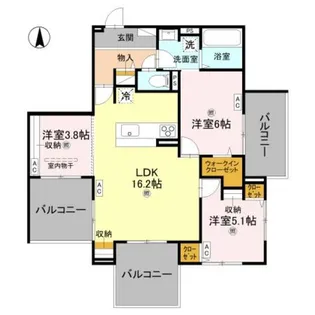 ウエスタンハイツ19【2階】の間取り