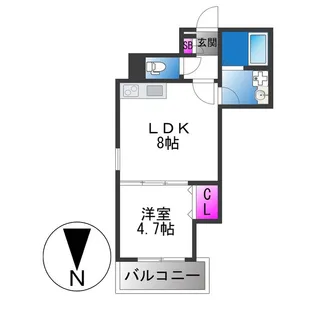 D porta refinard【1階】の間取り