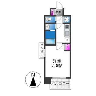 LA DOUCEUR北巽【4階】の間取り