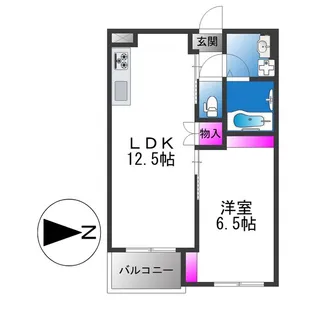 リアノーラ平野WEST【2階】の間取り