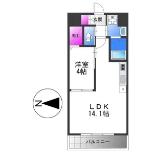プレジオ永和ASIAN【4階】の間取り