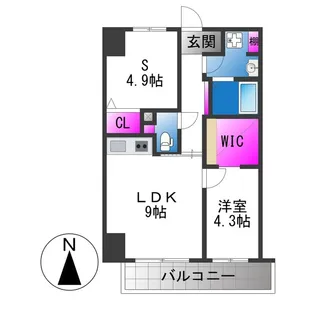 ハイラインⅤ【7階】の間取り