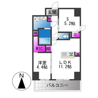 ハイラインⅤ【12階】の間取り