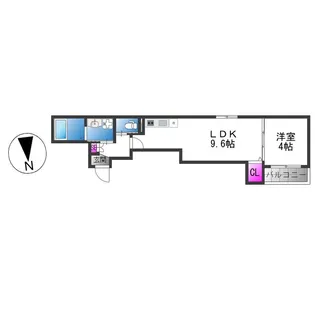 Cuore生野東【3階】の間取り